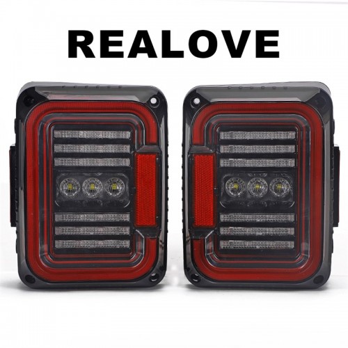 LED Tail Lights for Jeep Wrangler JL 2018 2019 Brake Light Reverse Light Turn Signal Light