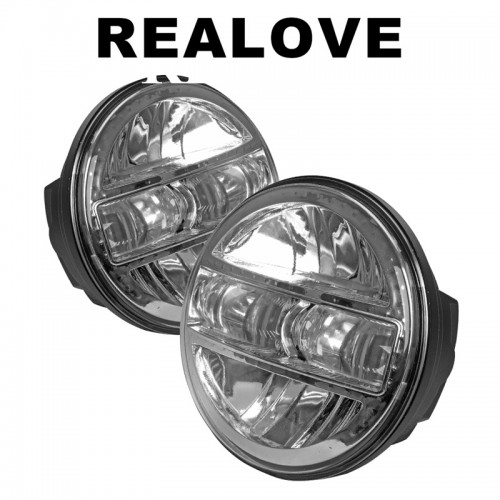 5-3/4 5.75 inch LED Headlight - Compatible with Harley Davidson Dyna Street Bob Super Wide Glide Low Rider Night Rod Train Softail Deuce Custom Sportster Iron 883